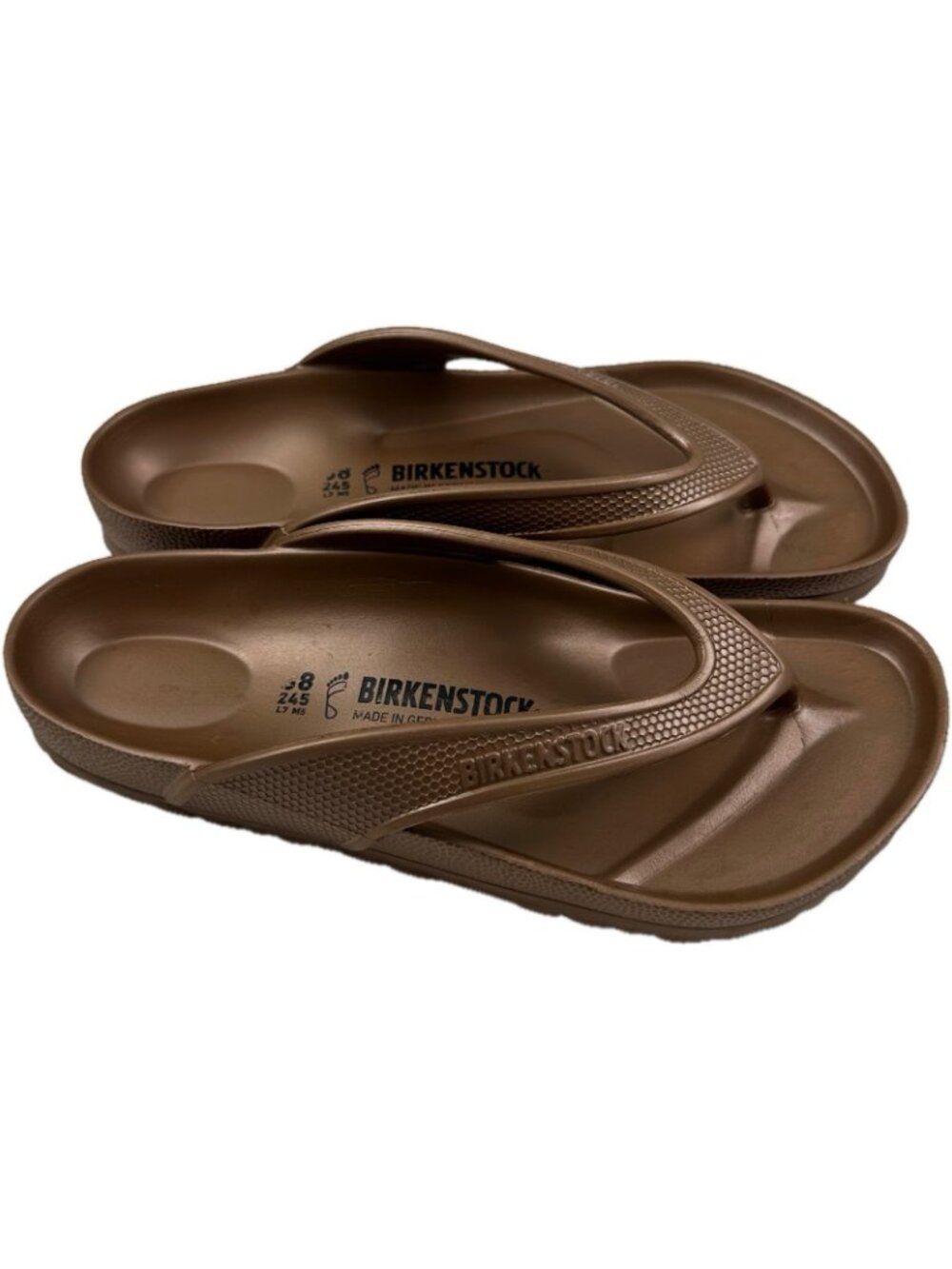 Birkenstock Honolulu EVA Waterproof Metallic Copper Sandals Women’s US 7 EU 38 - Picture 2 of 6